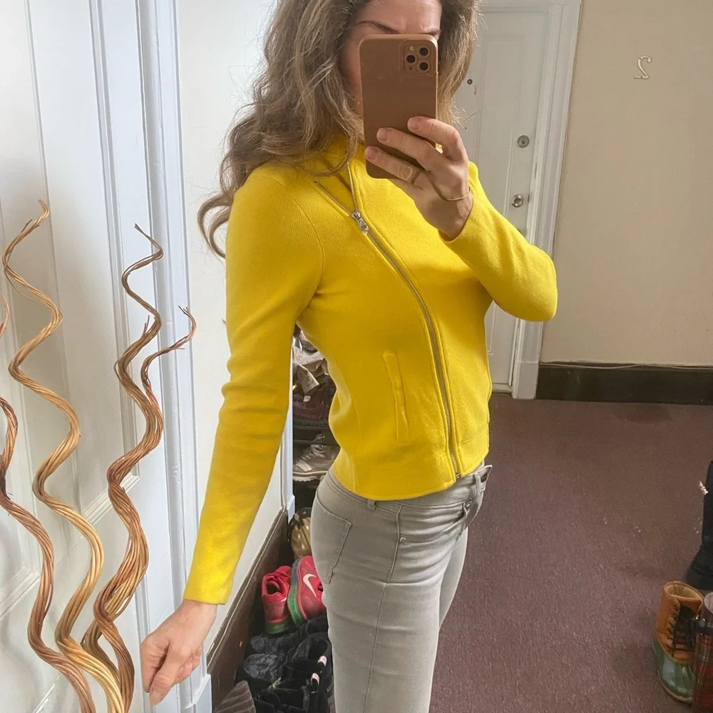 NWOT! Lauren Ralph Lauren Womens Petite
Moto Jacket Yellow SP - Picture 7 of 12